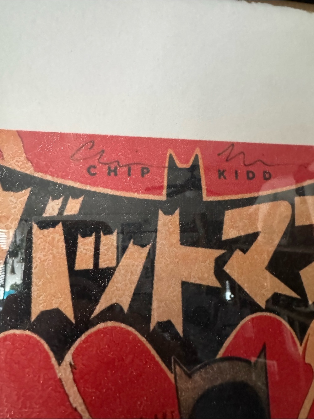 Chip Kid autographed Supreme Asian Batman and Robin comic book cover! 20"x26"